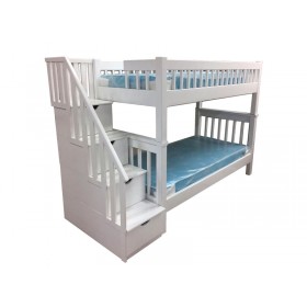  Двухъярусная кровать Морамар с приставной лестницей